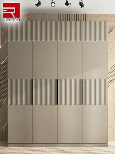 Изображение товара LAERA Шкаф распашной с антресолью для одежды 180х52х240 тейлор глиняно-серый