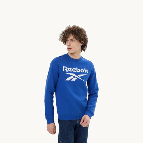 фото Свитшот reebok identity big logo, размер s int, , голубой