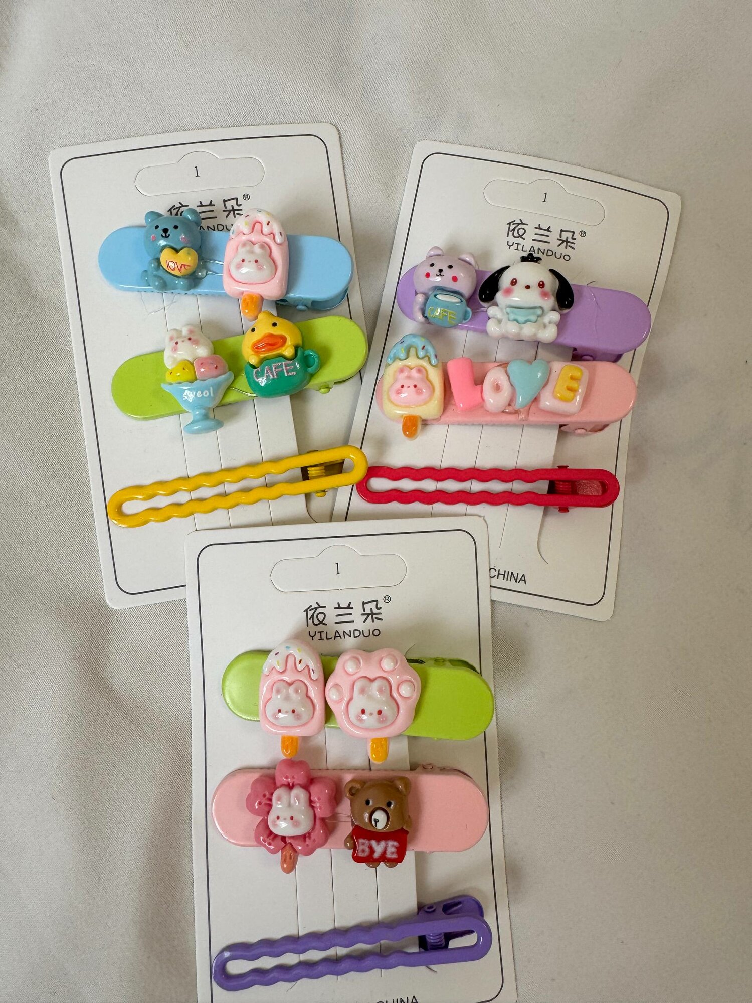 Милые заколки для волос для девочек на праздники в сад или дни рождения