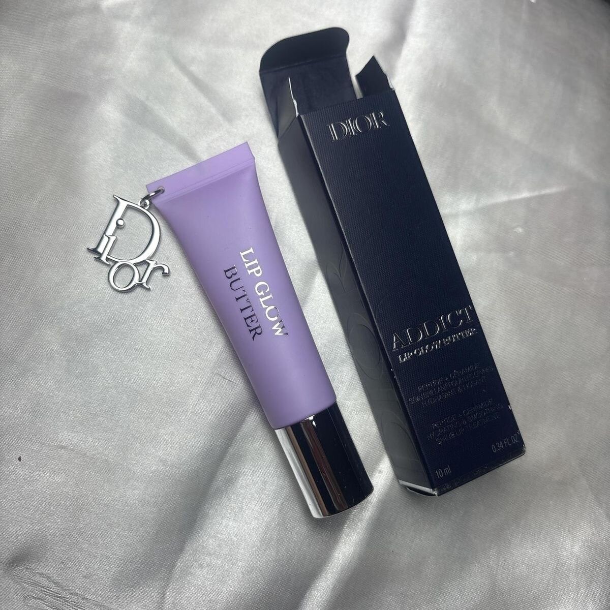 Блеск-бальзам Dior Lip Glow Butter (102 Glazed Lavender), увлажняющий, 10мл — фото 1