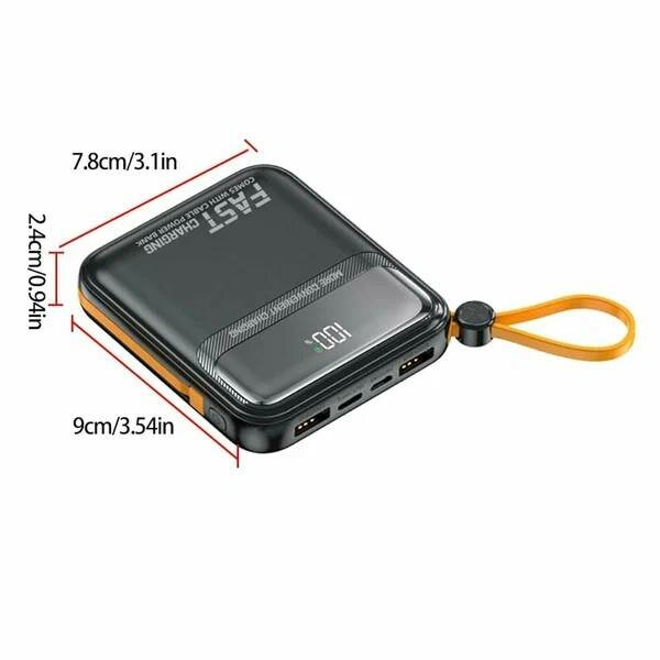 Портативный аккумулятор 10000мАч, KAKUSIGA, быстрая зарядка 22,5W, с 6 портов — фото 1