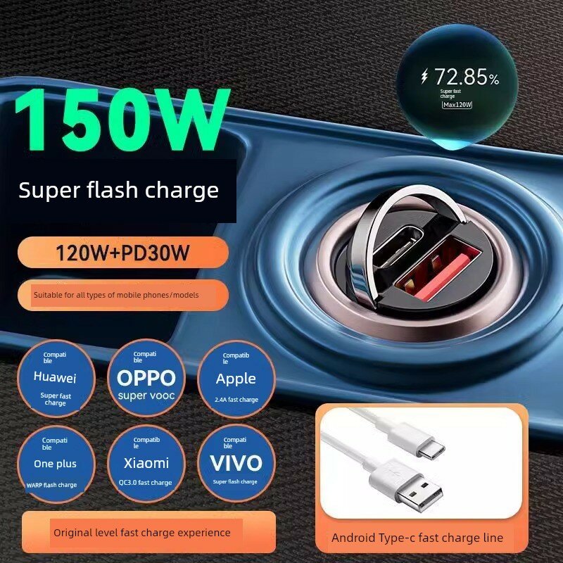120W USB-PD Быстрая зарядка с USB-C кабелем для комплексного решения зарядки