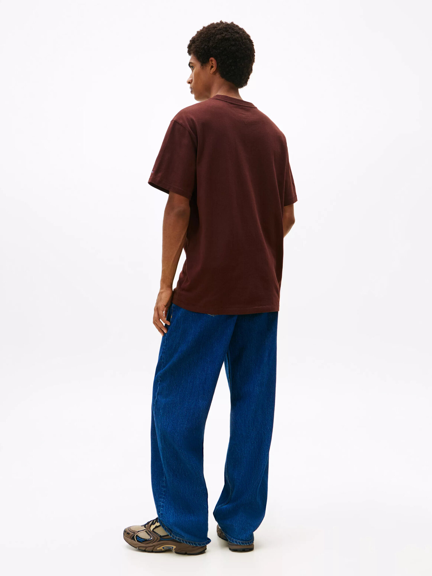 Футболка Tommy Jeans, размер M, коричневый — фото 1