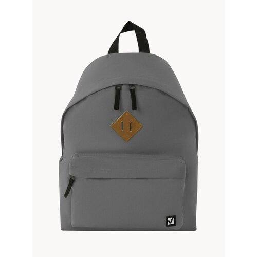 Рюкзак BRAUBERG(брауберг) универсальный, сити-формат, один тон, серый, 20 литров, 41*32*14 cм, 225380