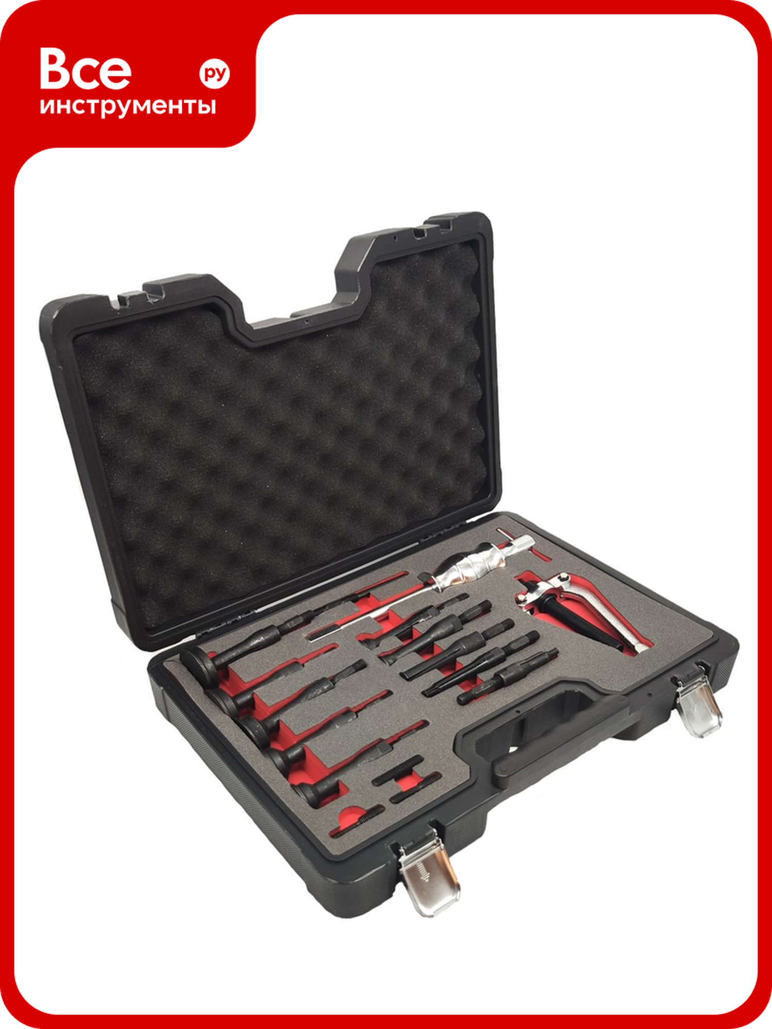 Цанговый съемник Car-tool CT-B2115, для внешних и внутренних подшипников, в кейсе