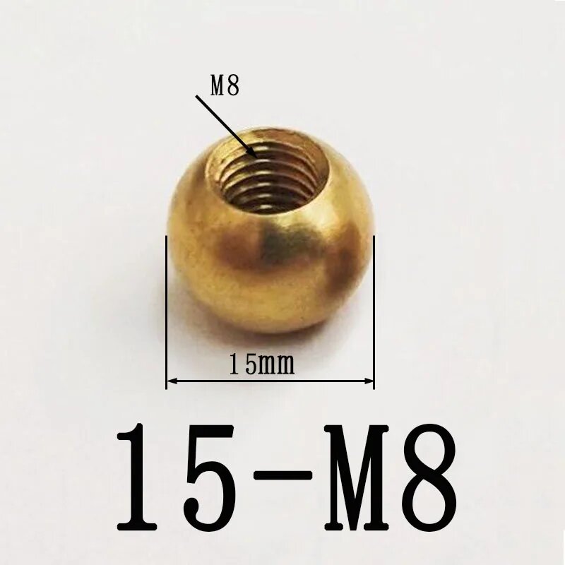 Латунный шар для верстака с ЧПУ Dia 15mm - M8