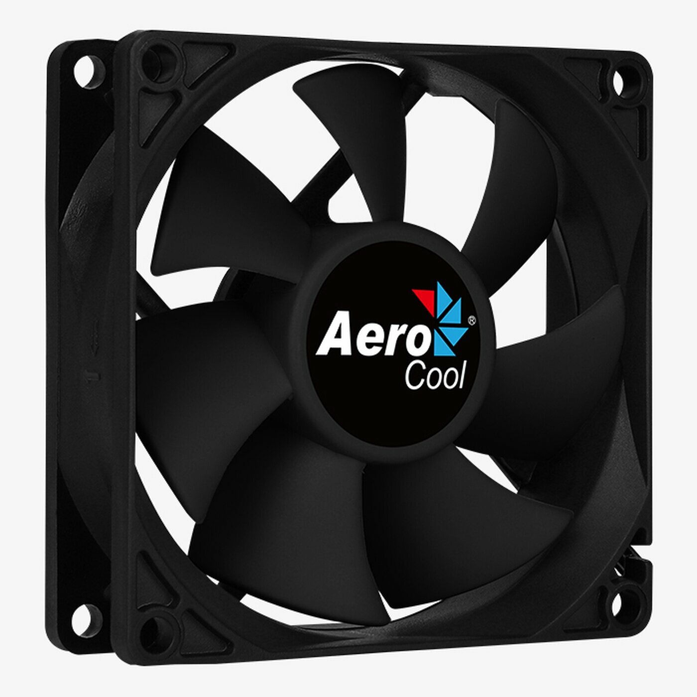 Вентилятор д/корпуса 80x80x25 AeroCool FORCE 8, 12V, 0.15A, 1500 об/мин, 28.3 дБА, 3-pin + 4-pin Molex, OEM (WX-8025)