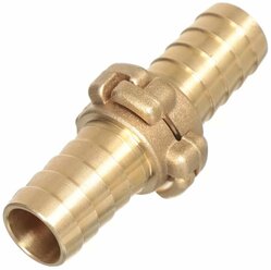 Штуцер для шлангов соединительный, разъемный, GAPPO G1237.25 D25, латунный, 25 мм