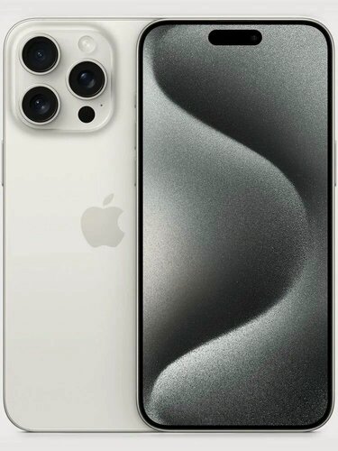 Изображение товара Apple Смартфон iPhone 15 Pro 256 Гб, Цвет: White Titanium, A17 Pro, 6.1", 8 GB
