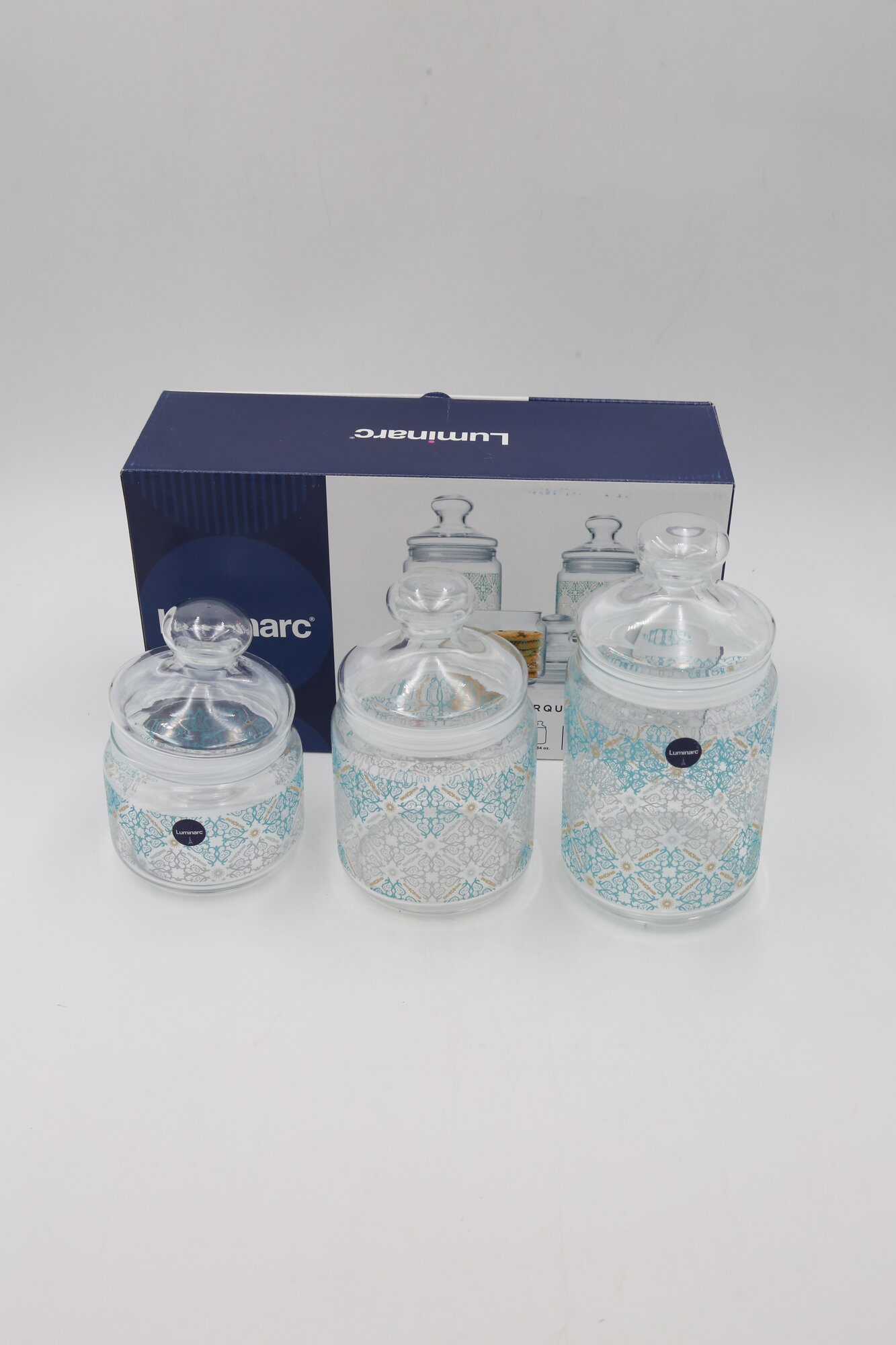 Набор банок LUMINARC "HEDGERY TURQ" Q9982 3пр 1х5