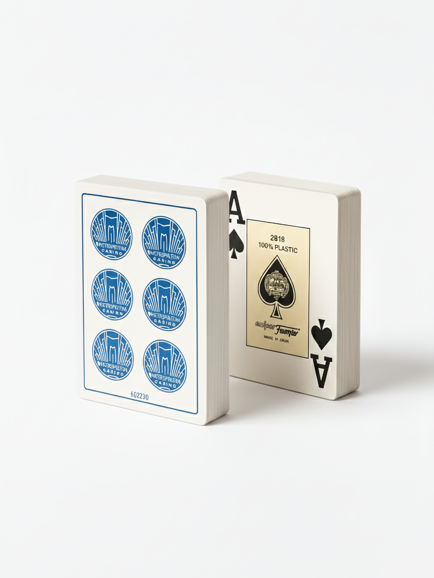 Карты для Покера пластиковые Fournier 2818 Metropolitan Casino (синие)