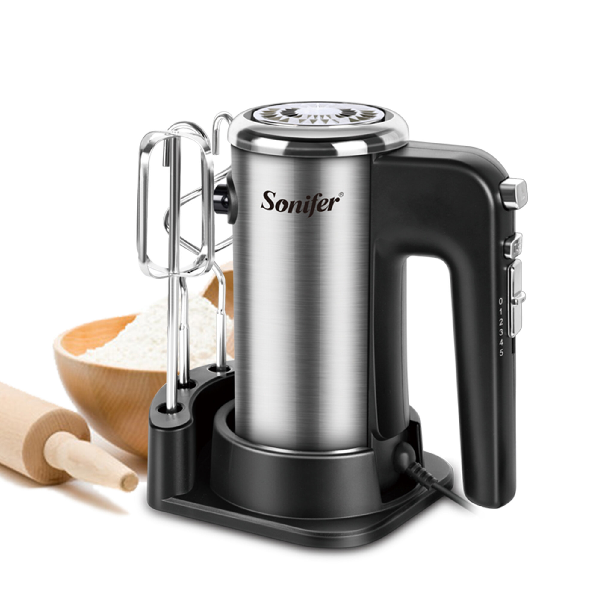 Миксер ручной Sonifer SF-7022, 300W, 5 скоростей, турборежим, импульсный режим