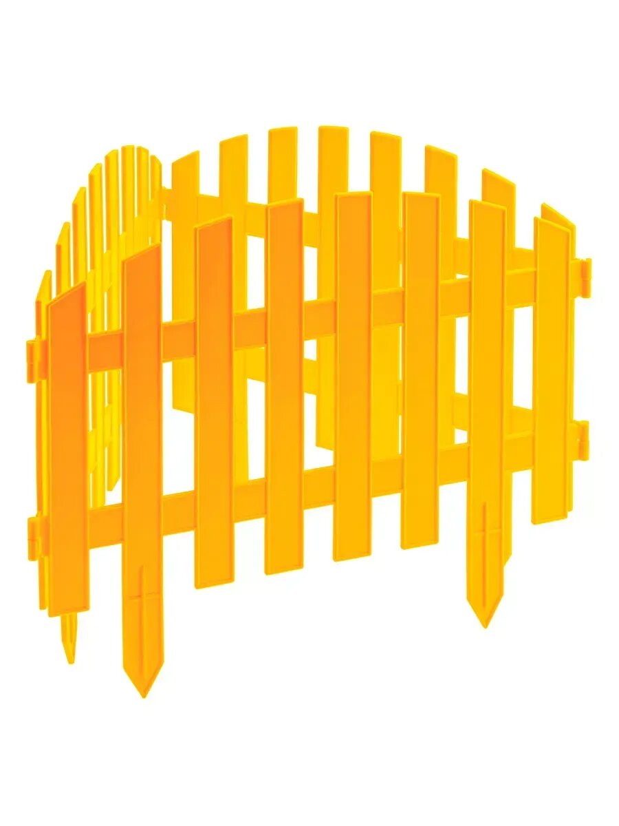 Декоративный заборчик садовый пластиковый 28х300 см 7 секций