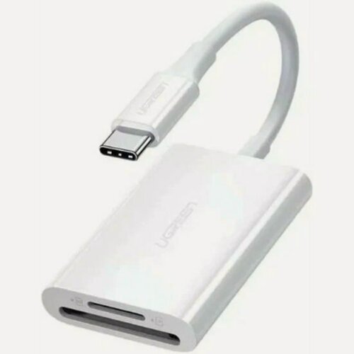 Изображение товара Картридер Ugreen CM265 USB-C - SD+TF 3.0, белый (35506)