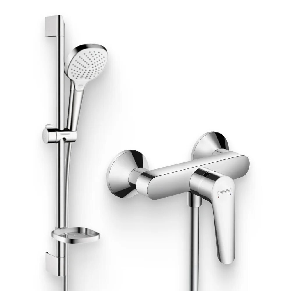 Душевой комплект Смеситель для душа Hansgrohe Logis E 71610000 / Гарнитур Croma Select E 26586400