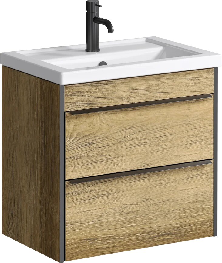 Тумба под раковину без столешницы Aqwella Fargo 60 дуб балтийский