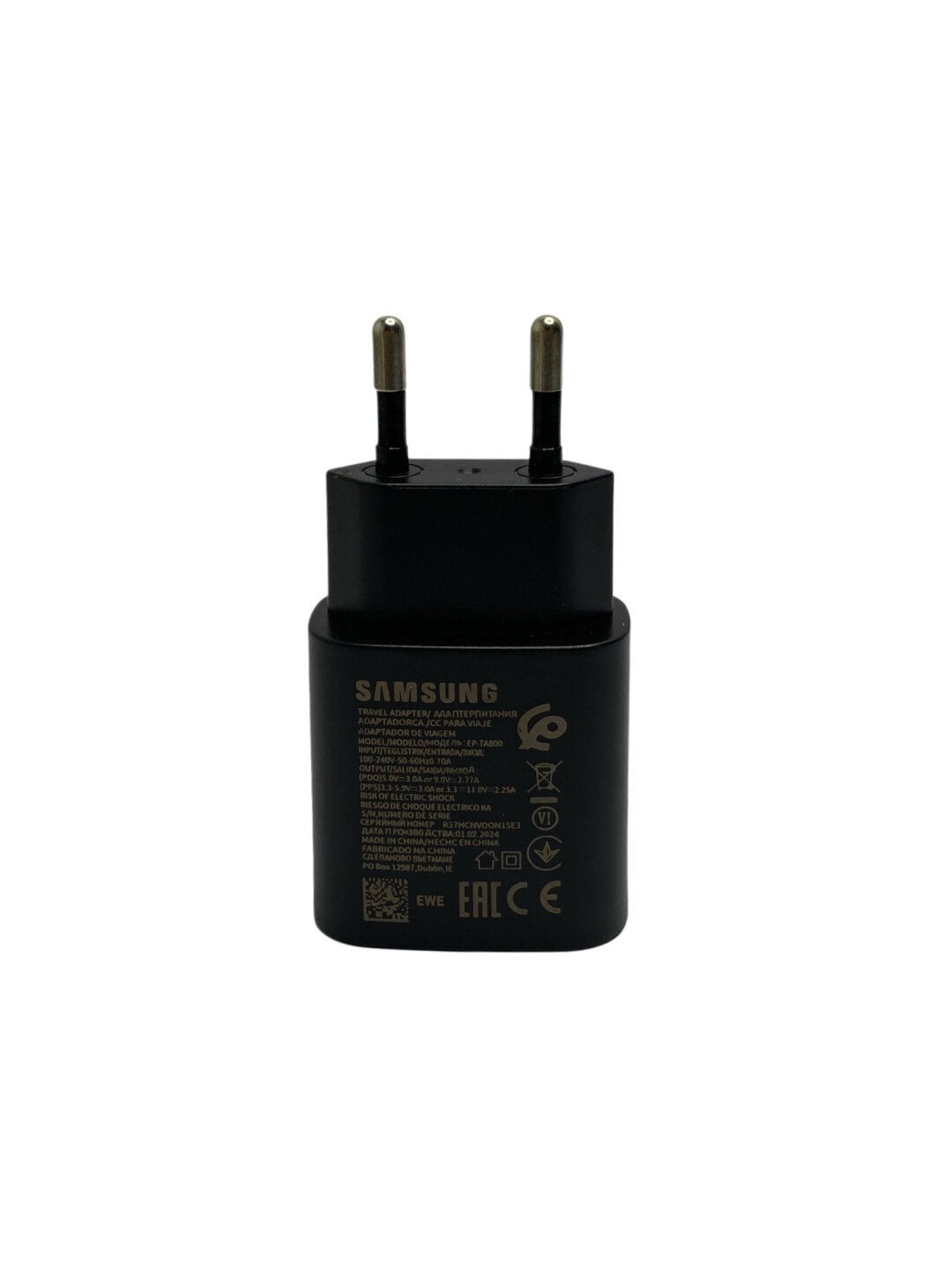 Адаптер для Samsung, зарядное устройство, 25 WT, PD Fast Charger Type - C, 5A — фото 1
