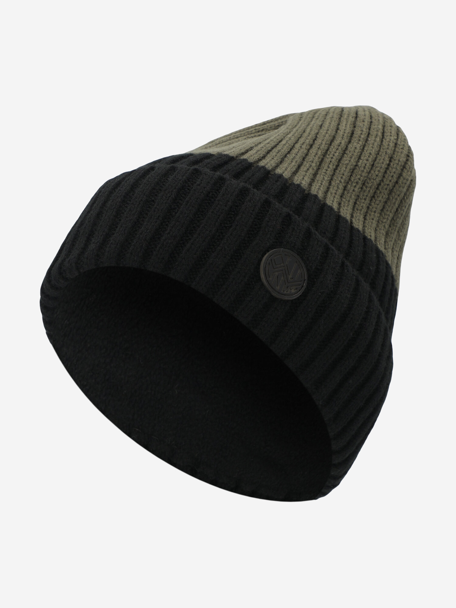 Шапка-бини OUTVENTURE для мальчиков, размер 54, черный/зеленый — фото 1