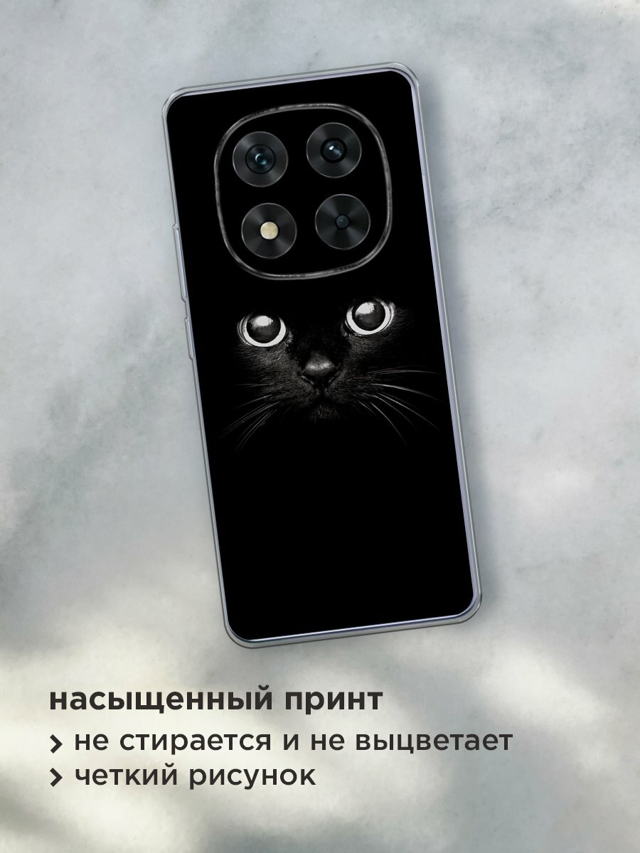 Чехол на Poco X7/Redmi Note 14 Pro 5G / Поко X7/Редми Нот 14 Про с принтом "Взгляд черной кошки" — фото 1