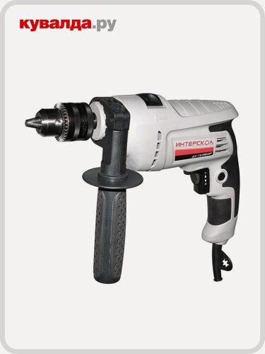 Изображение товара Дрель ударная сетевая ИНТЕРСКОЛ ДУ-13/580 ЭР односкоростная