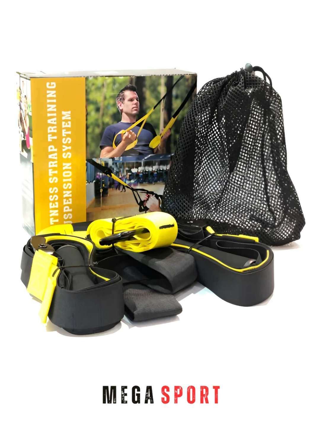 Петли для фитнеса TRX, подвесная система, для всех групп мышц, сумка в комплекте_SARIQ