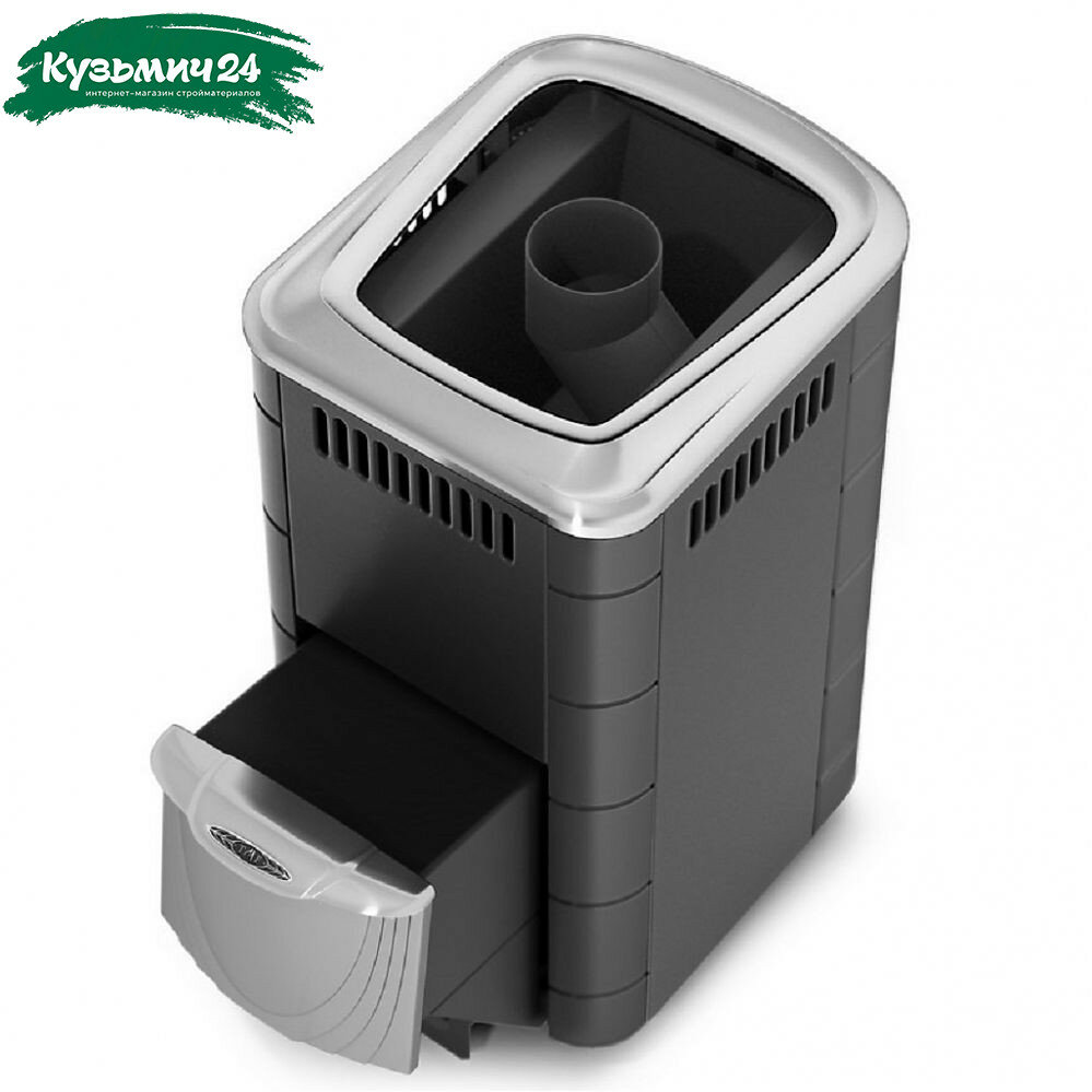 Печь для бани TMF Тунгуска 2017 Inox ДН антрацит 18 кВт d 115 мм до 18 куб. м