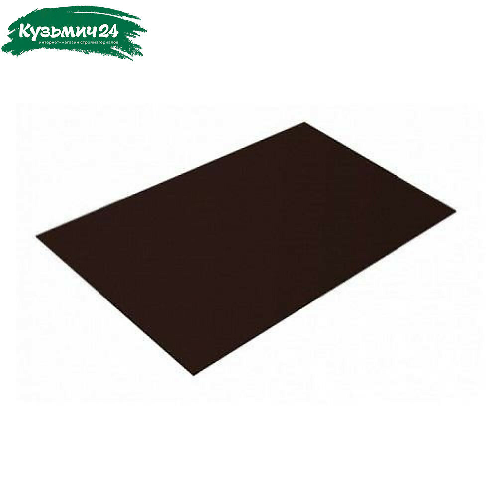 Железо лист гладкий 2х1.25 м коричневый