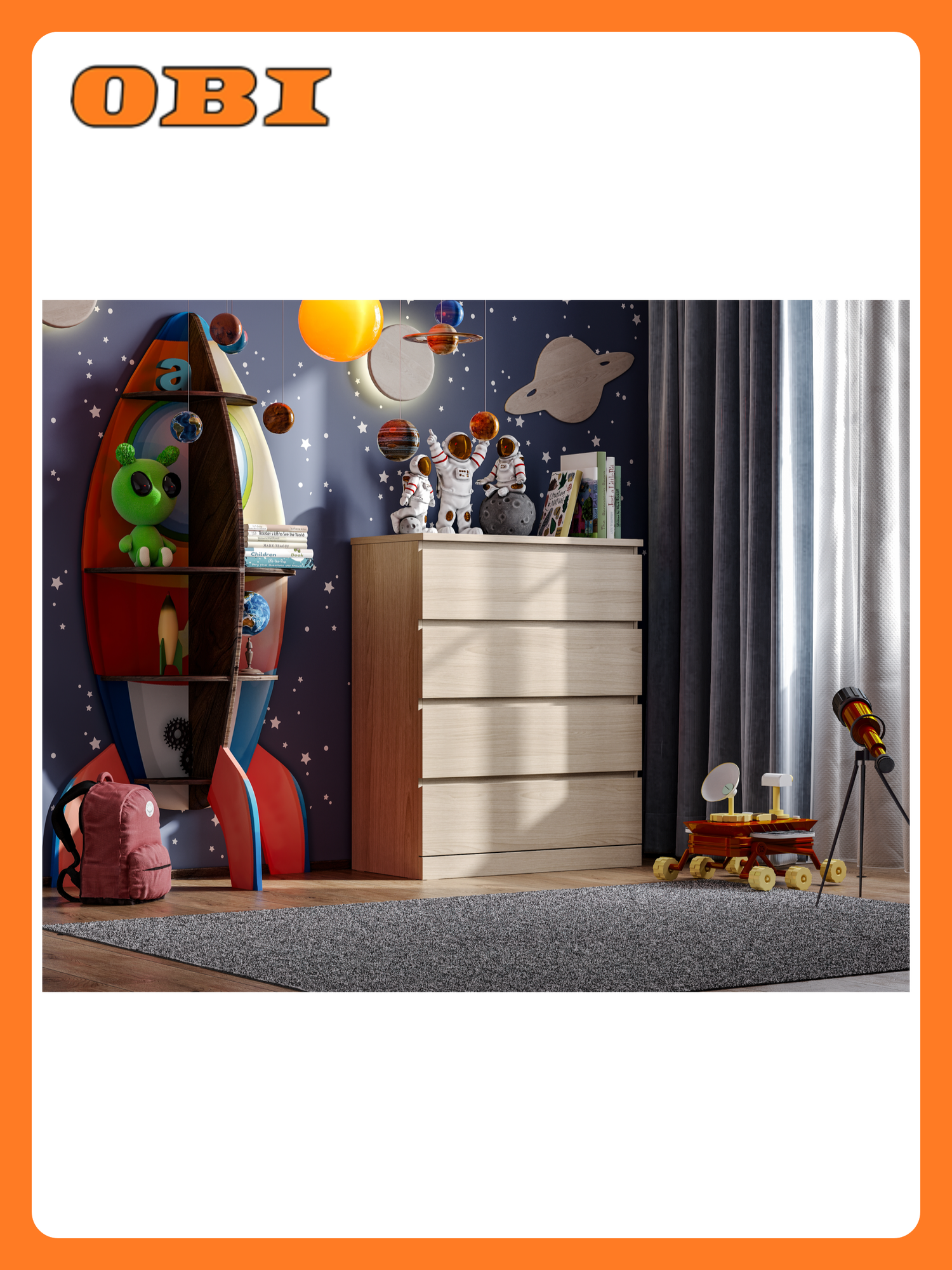 Комод Шведский Стандарт Варма 4 80х100х40 см шпон дуб беленый