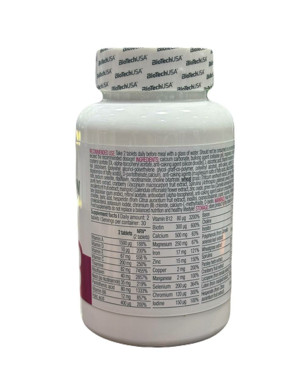 Витамины BioTech USA "Multivitamin", для женщин, 60 таблеток — фото 1