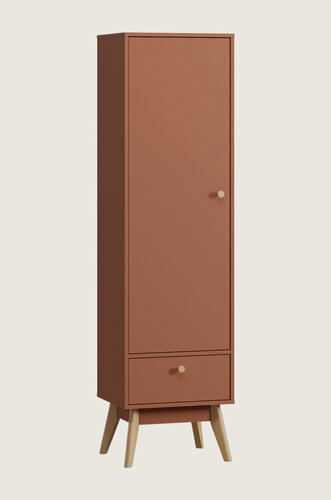 Изображение товара Распашной шкаф для одежды Divan.ru Торвалль-1.1 Терракотовый, 50х40х185 см, 1 дверь, терракотовый