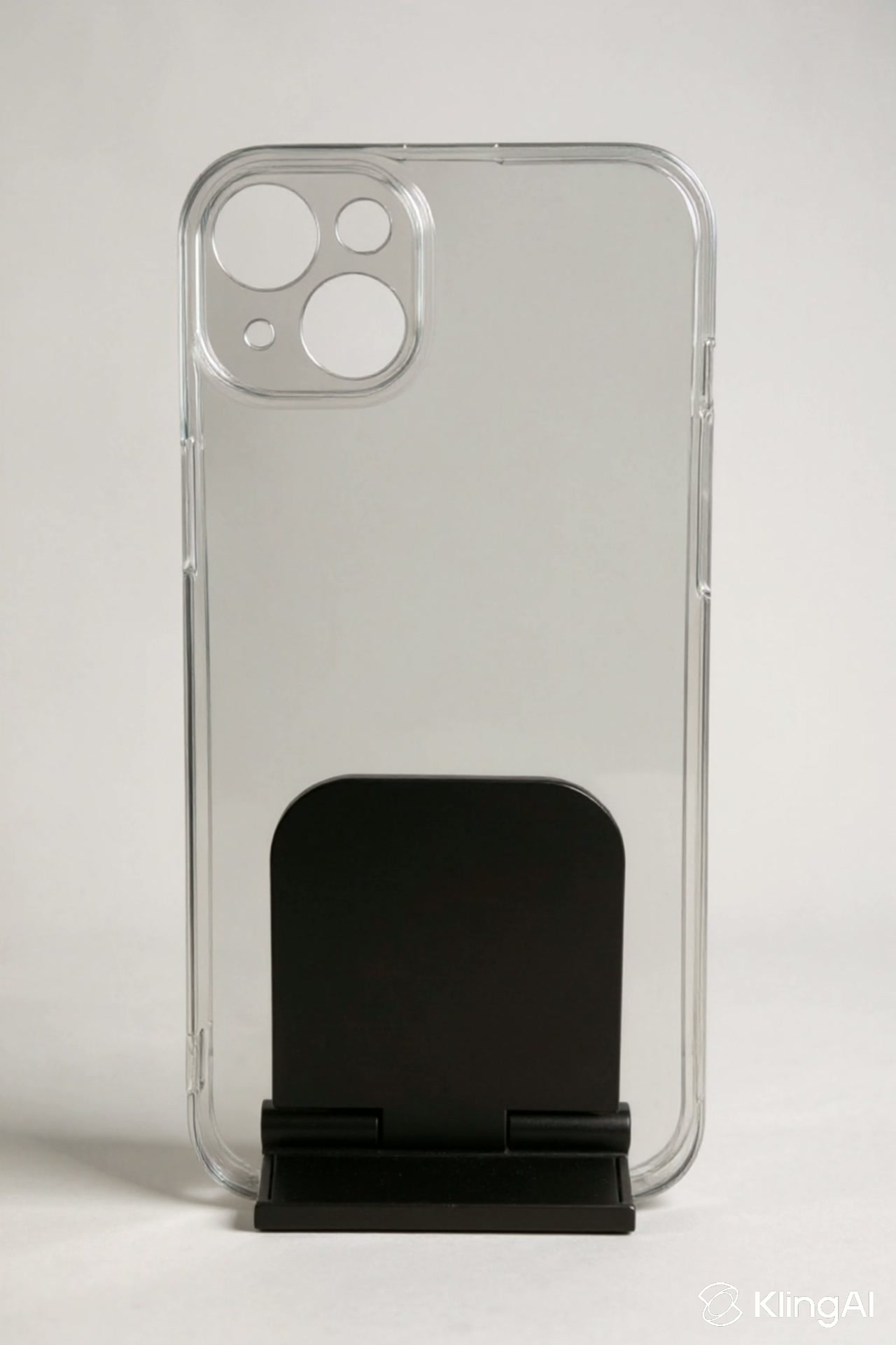 Чехол бесцветный, для Iphone 14 plus, силикон, прозрачный, противоударный — фото 1