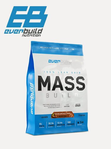 Изображение товара Гейнер Everbuild Nutrition MASS BUILD GAINER 2720 гр Вкус: Шоколад