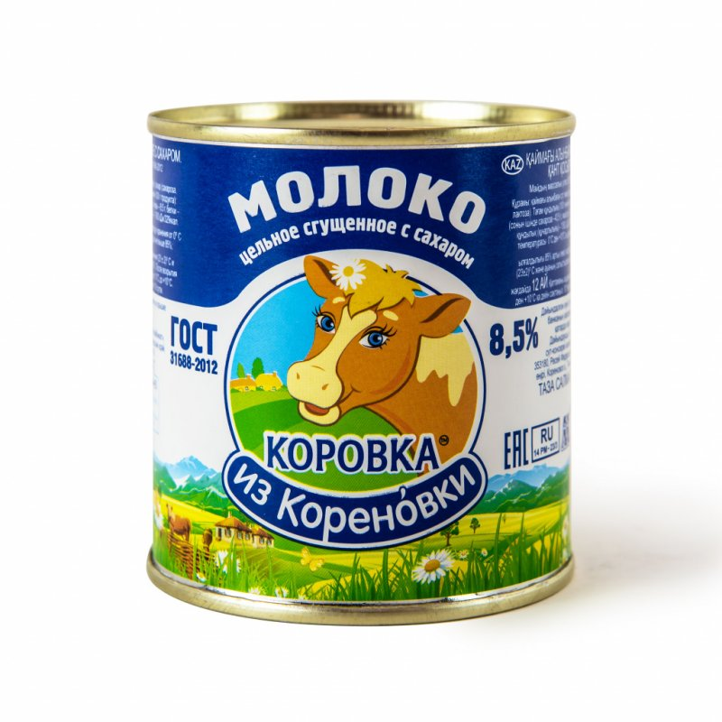 Коровка из Кореновки молоко сгущённое с сахаром 8.5% JB, 360г