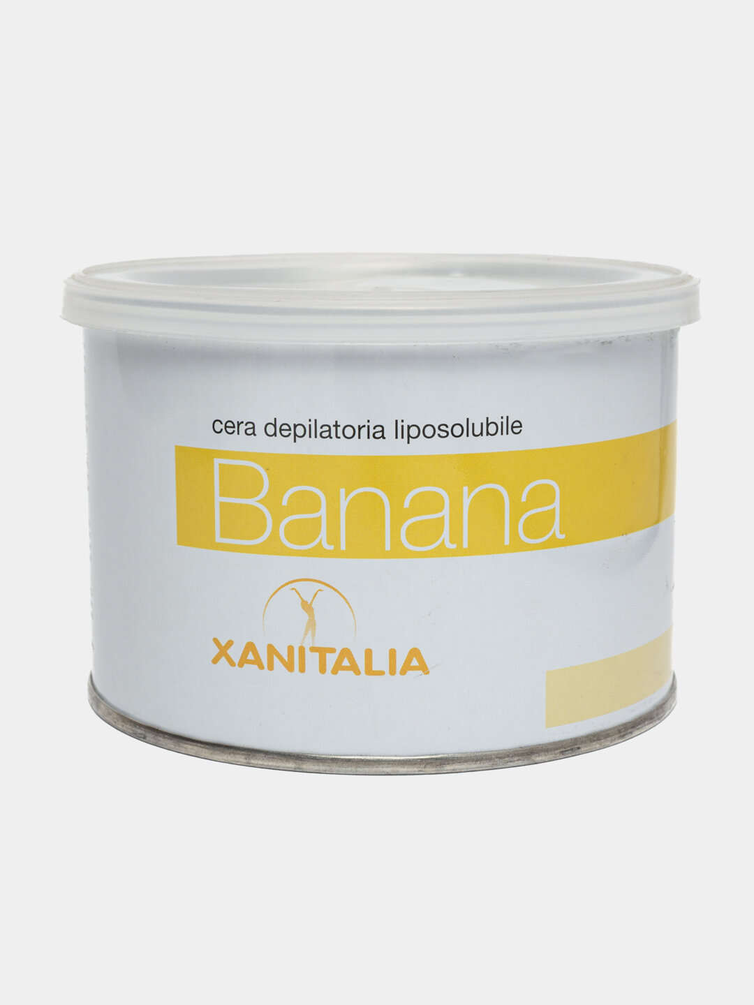 Воск для депиляции Xanitalia, в банке, 400мл, Банан, желтый/белый
