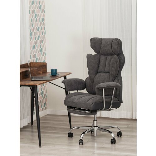 фото Компьютерное кресло руководителя tetchair comfy cr, ткань, серый