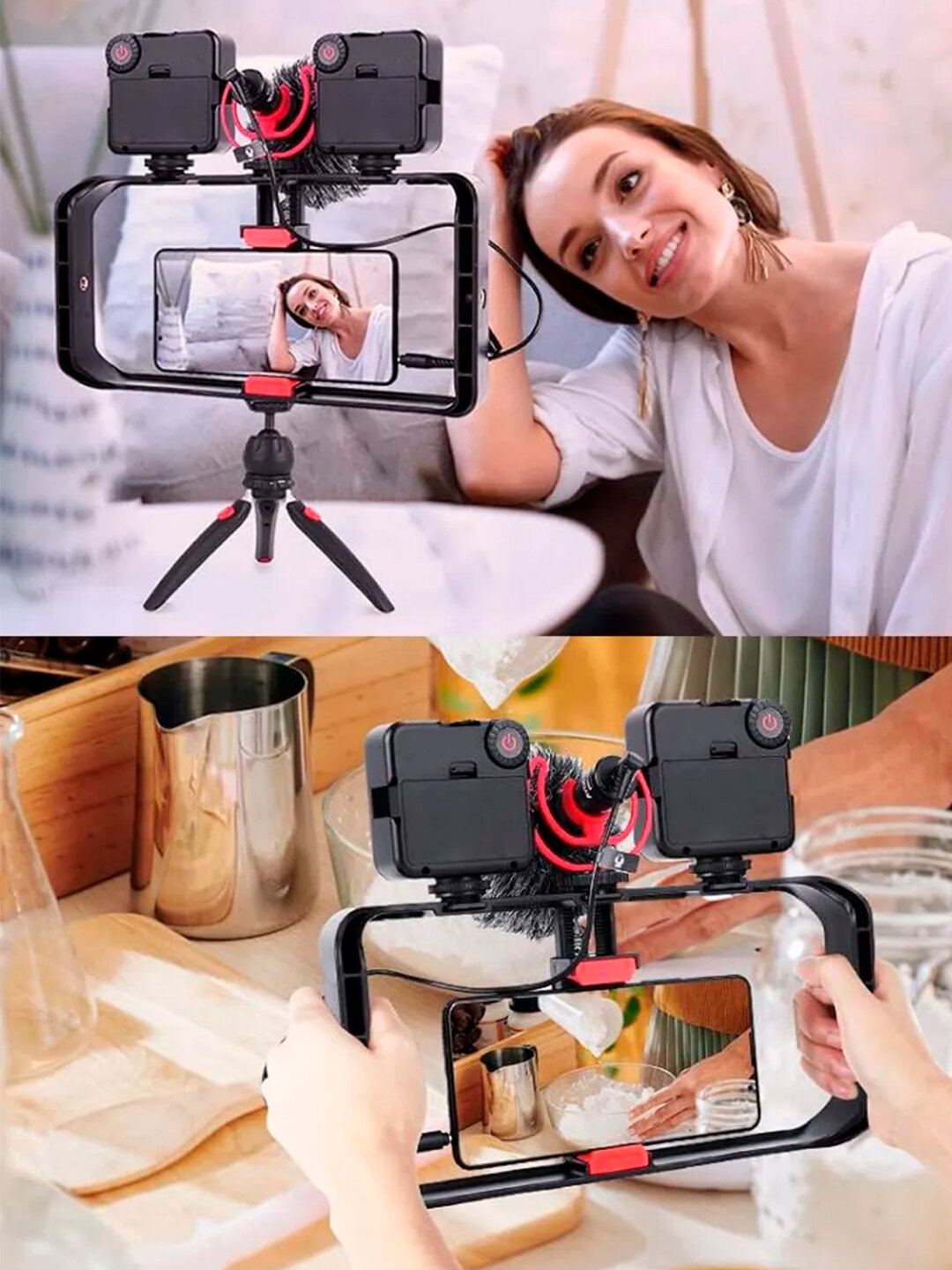 Клетка для смартфона "Savdo belgisi", с микрофоном, цвет чёрный — фото 1