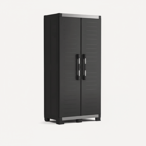 Изображение товара Шкаф хозяйственный Keter, XL Garage Tall Cabinet, распашные двери, 2 дверцы, 4 полки, серый