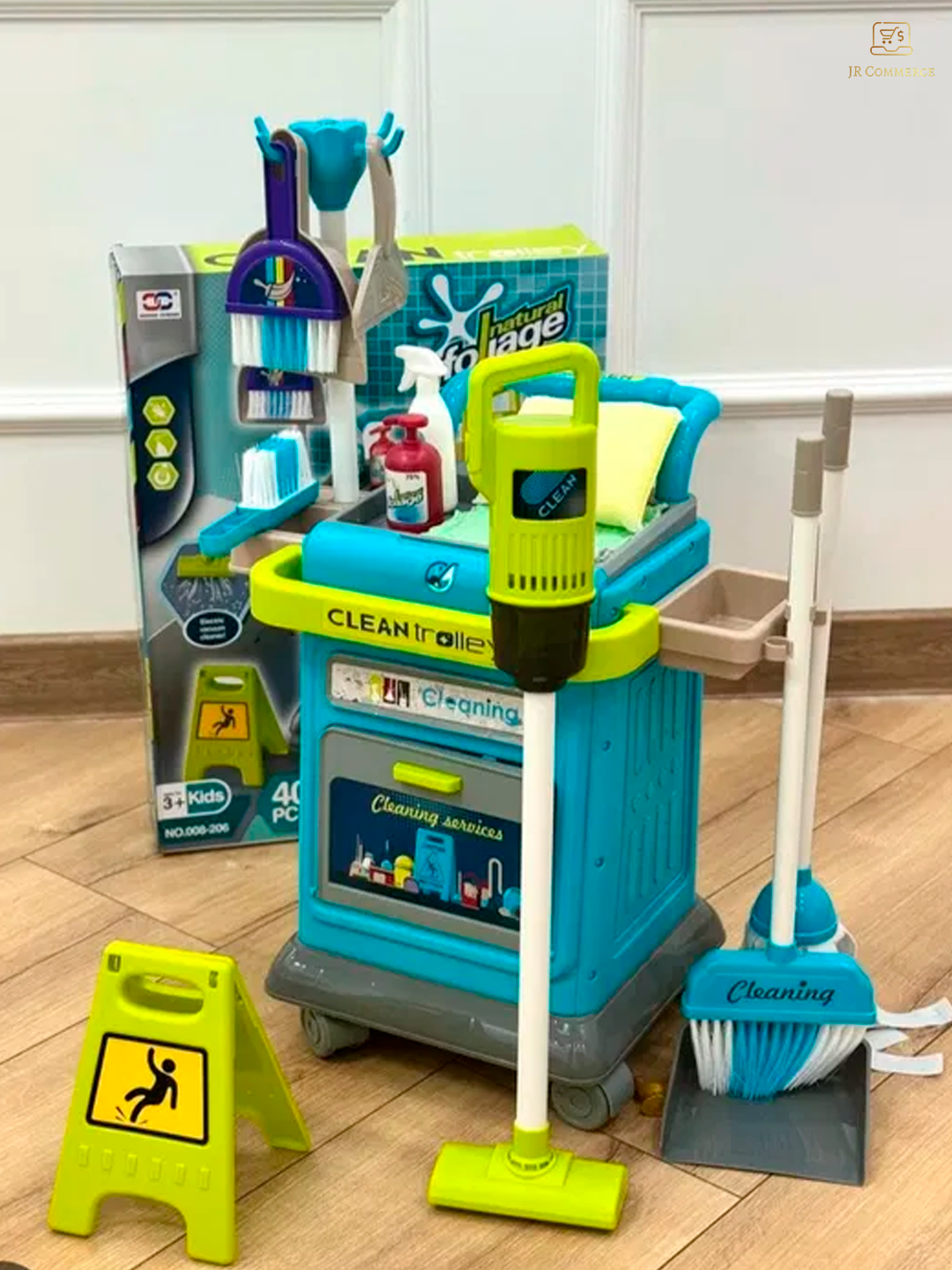 Детский игровой набор для уборки дома из пластикового материала для детей старше 3 лет