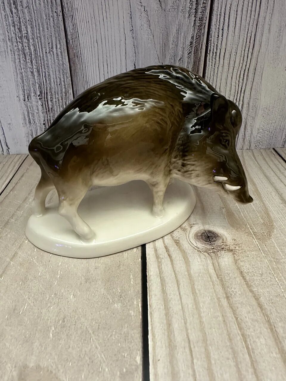 Статуэтка Кабан фарфор Афз Россия