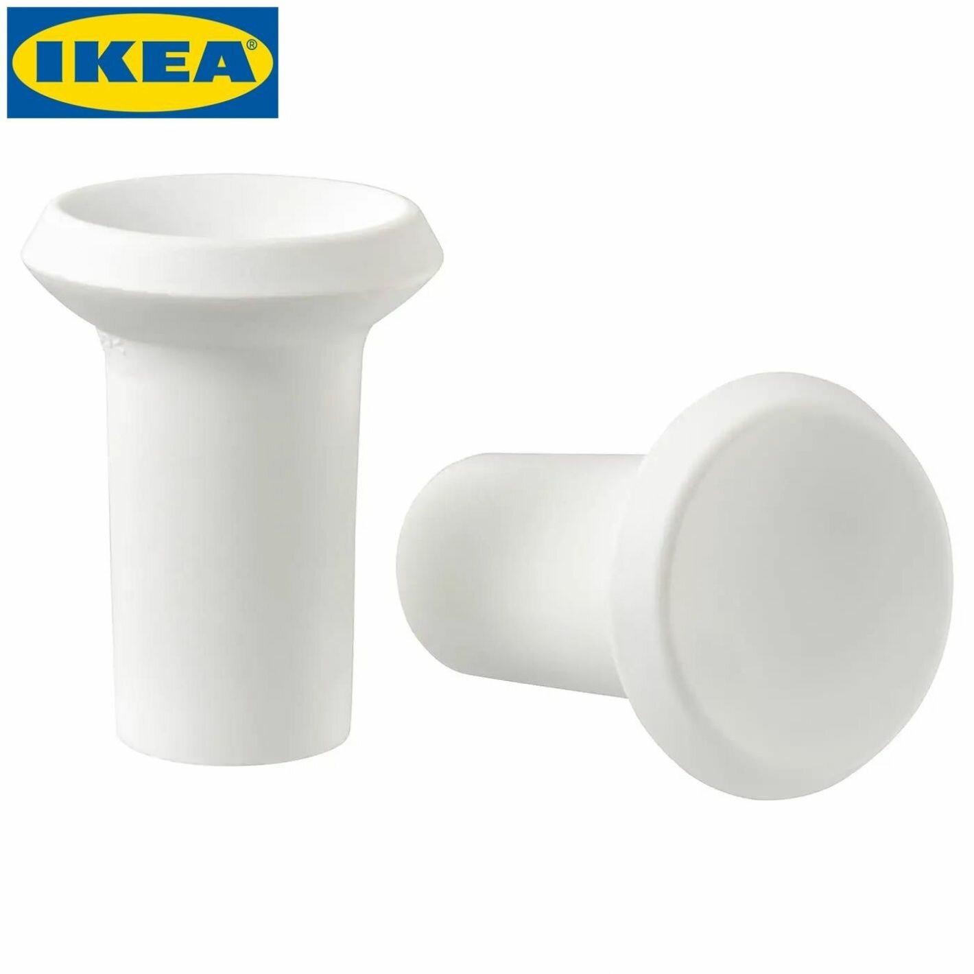 Ручка мебельная IKEA GUBBARP губбарп, 2 шт, длина: 2.7 см, D: 2.1 см, белая