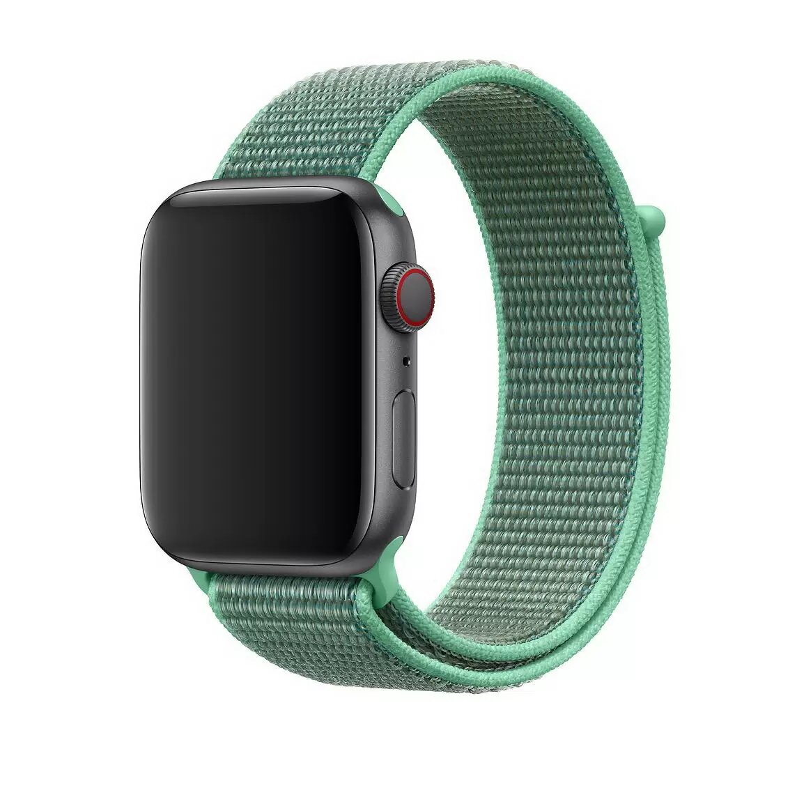 Ремешок Sport Loop Green GNSTPST44, для iWatch, обхват 145-220мм