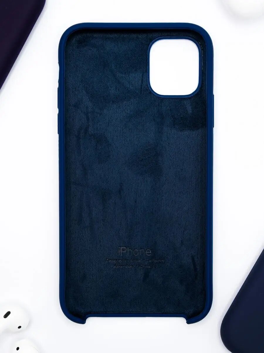 Силиконовый чехол для iPhone 11, матовый, мягкий, противоударный, тонкий — фото 1