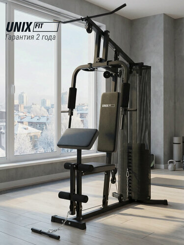 Изображение товара Силовой комплекс, спортивная мультистанция UNIX Fit Блок 70 / BLOCK 70 для дома, многофункциональный тренажер
