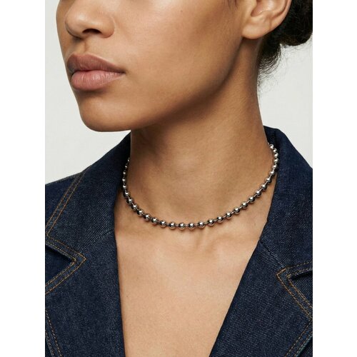 Колье LU Jewel, длина 40 см, серебряный