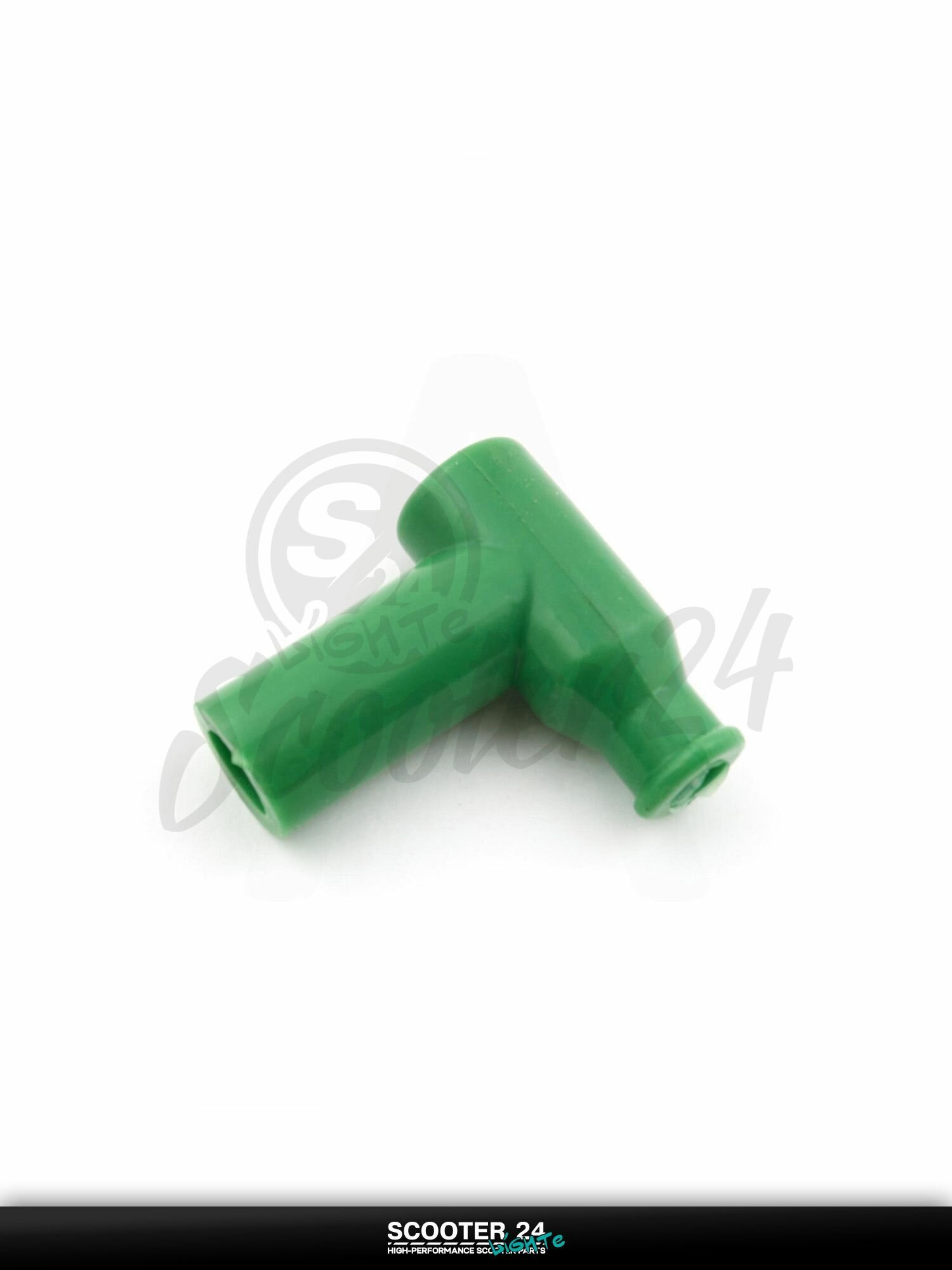 Насвечник мото (тюнинг) 90*, Т- образный (зеленый) на мопед питбайк и эндуро / скутер квадроцикл тюнинг надсвечник "NJK"