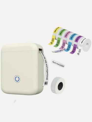 Изображение товара Термопринтер для этикеток, мини принтер с Bluetooth для смартфона