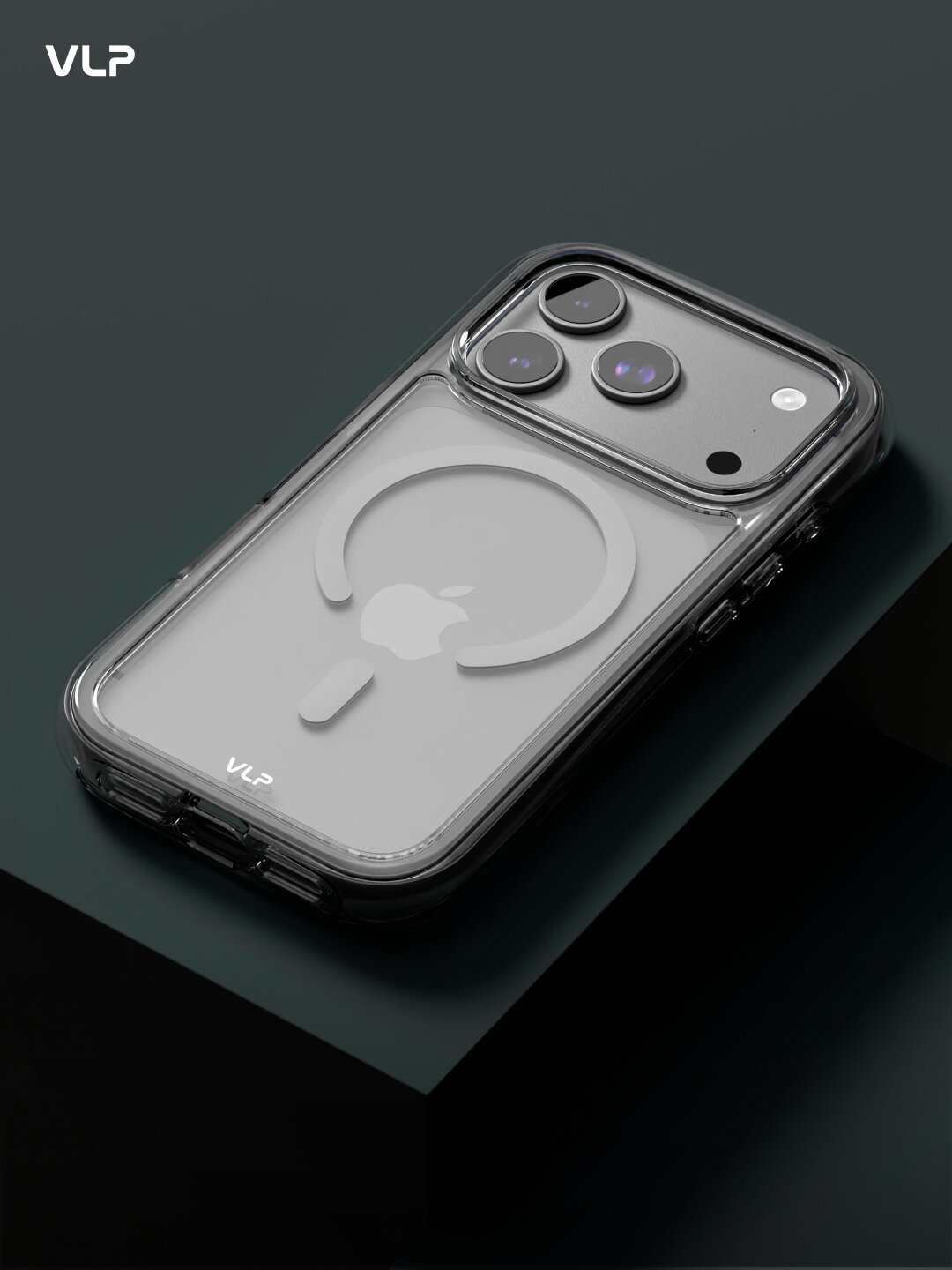 Чехол защитный VLP Bubble Case с MagSafe для iPhone 17 Pro, белый — фото 1