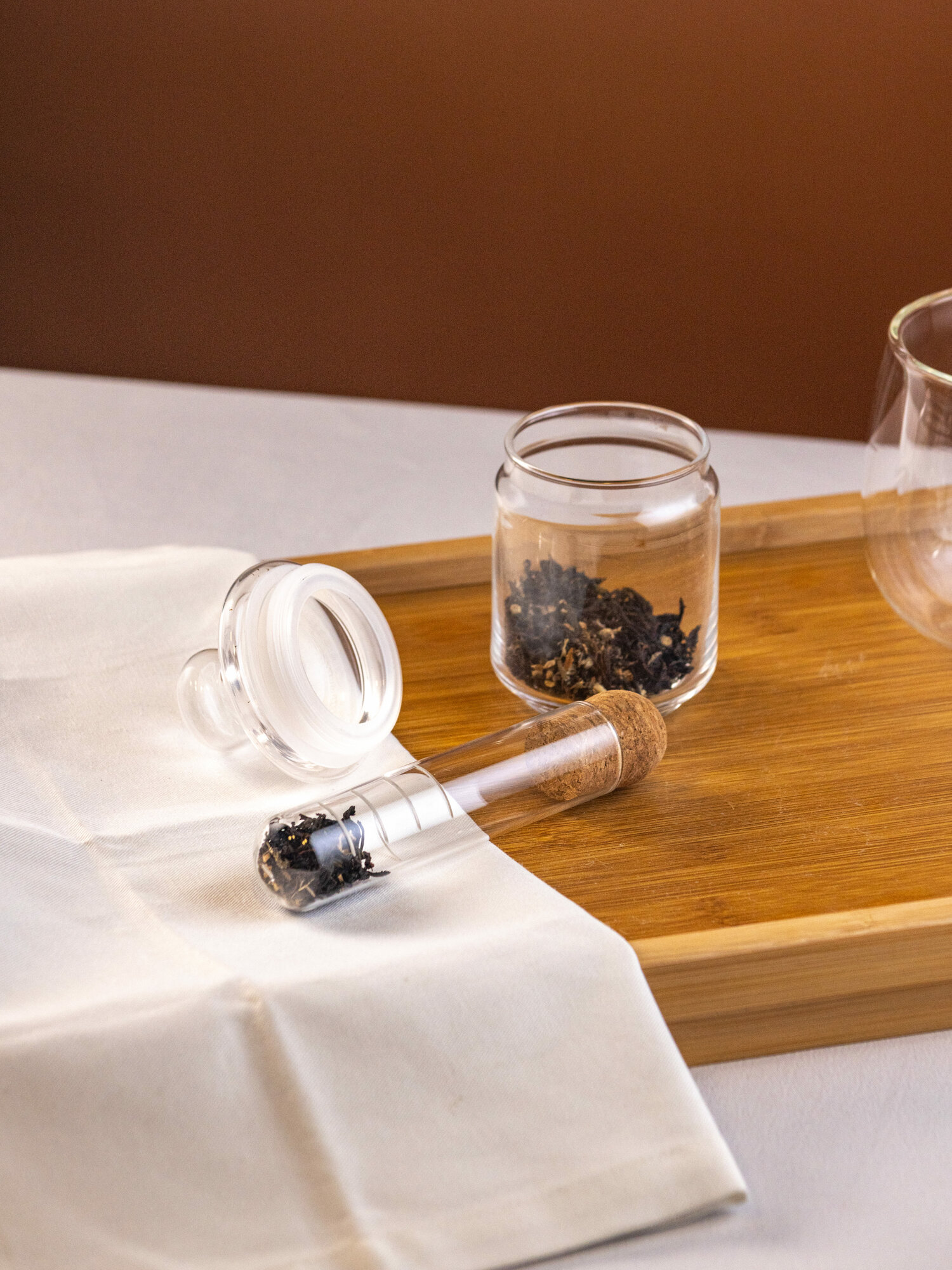 Стеклянный фильтр для заваривания чая, ситечко для чая 15.5 х 3 см DOMENIK "TEA TIME" — фото 1