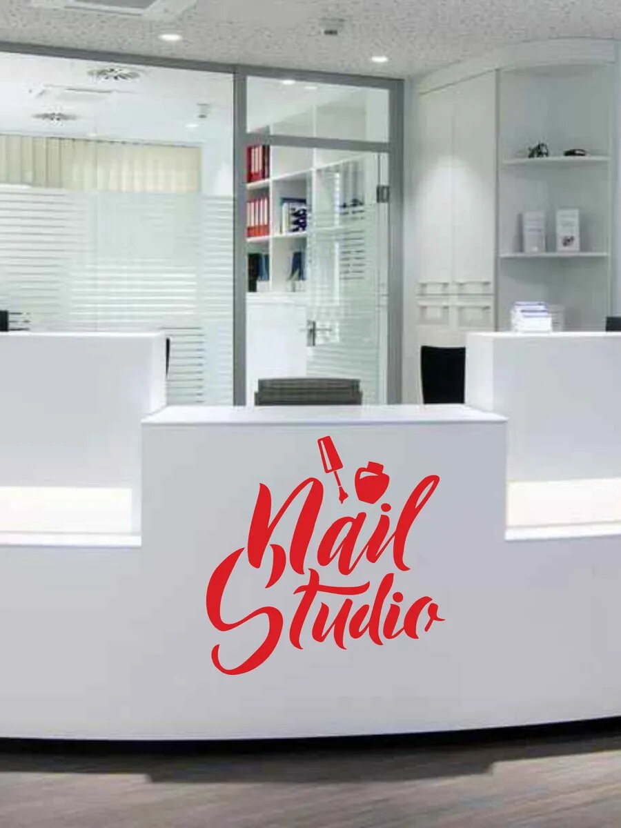Наклейка студия красоты nail studio — фото 1