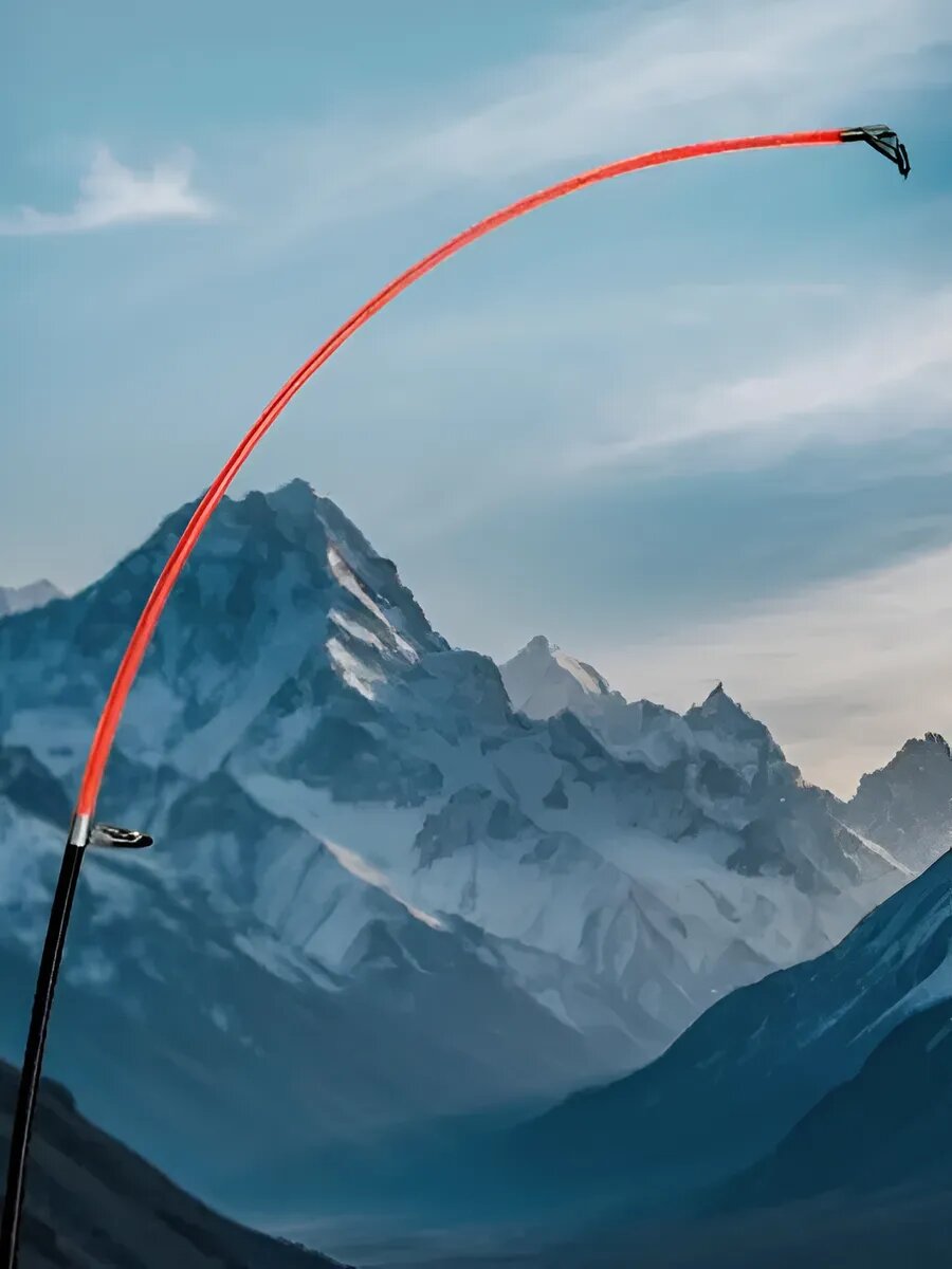 Удилище Crocodile, штекерное, стеклопластик, длина 2,4 метра